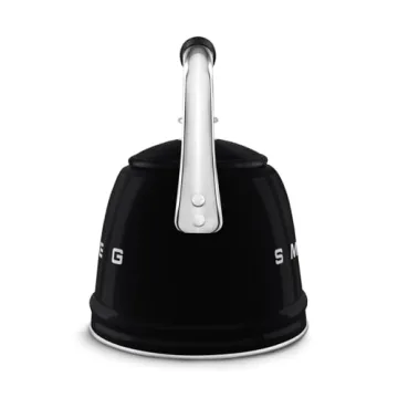 SMEG Retro Stovetop Whistling Kettle 2.4Q in Black