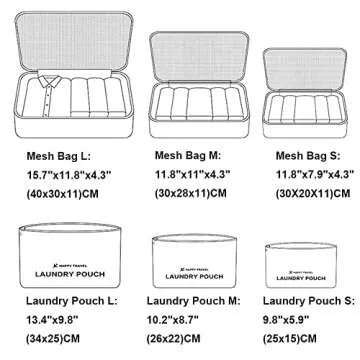 Versatile Laebevon Packing Cubes for Organized Travel