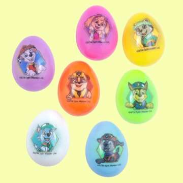 Galerie Paw Patrol Easter Eggs, Candy Filled for Egg Hunts and Party Favors, 14 Count (Light Blue)