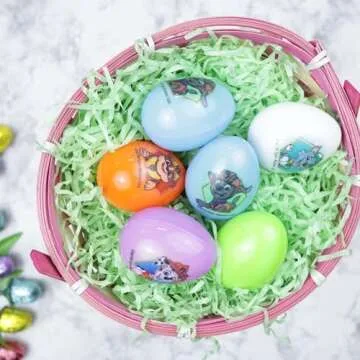 Galerie Paw Patrol Easter Eggs, Candy Filled for Egg Hunts and Party Favors, 14 Count (Light Blue)