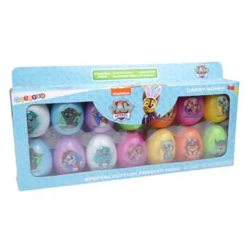 Galerie Paw Patrol Easter Eggs, Candy Filled for Egg Hunts and Party Favors, 14 Count (Light Blue)
