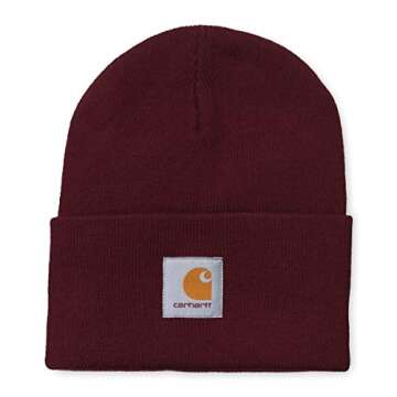 Carhartt Acrylic Watch Beanie One Size Bordeaux