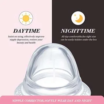 Frienda 4 Pieces Nipple Sucker Nipple Corrector Nipple Puller Women Breastfeeding Flat Inverted Nipple, Aspirator Nipples Retraction Nipples Silicone Cups for Mommy Girl (Pink)
