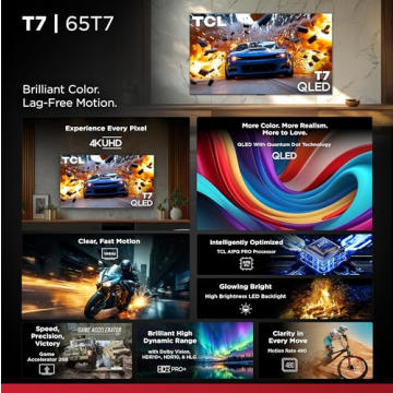 TCL 65" QLED HDR Smart TV with Dolby Atmos Audio