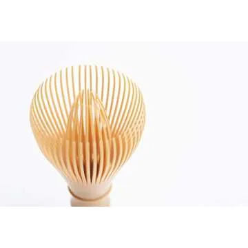 Matcha Tea Whisk Made of Dishwasher Safe Polypropylene Plastic Fugetsu Chasen Made in Japan [Brown]
