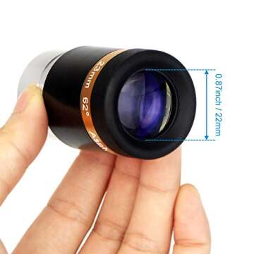 SVBONY Telescope Lens 23mm Telescopes Eyepieces Wide Angle 62 Degree Aspheric Eyepiece Fully Coated ...