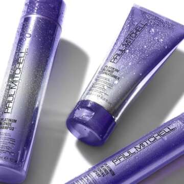 Paul Mitchell Platinum Blonde Purple Conditioner, Cools Brassiness + Eliminates Warmth, For Color-Treated Hair + Naturally Light Hair Colors, 6.8 fl. oz.