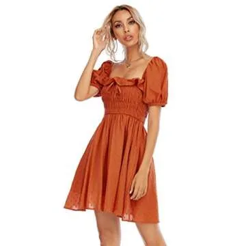 R.Vivimos Women’s Summer Floral Mini Dress for Casual Style