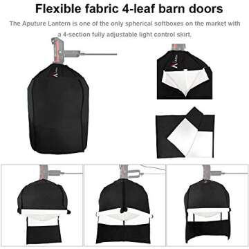 Aputure Lantern 26inch with amaran 60dS Video Light