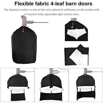 Aputure Lantern 26inch with amaran 60dS Video Light