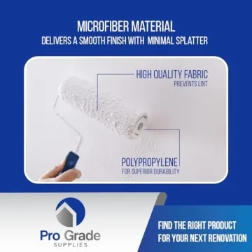 Pro Grade Paint Roller & Brush Set - 10 Piece Kit for All Uses