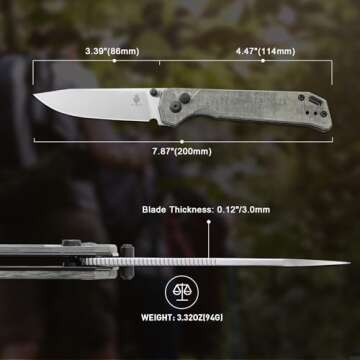 Kizer Begleiter 2 Green Micarta 154CM Blade EDC Knife