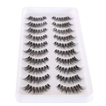 Newcally Natural Wispy False Eyelashes Multipack - Cat Eye Beauty