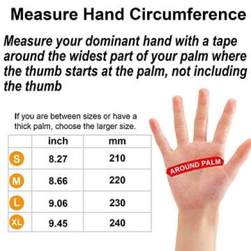 OZERO Winter Gloves for Men Women, Cold Proof Deerskin Suede Leather Warm Thermal Gloves for Driving, Working, Hiking, Skiing - Water Resistant Windproof, Denim-Black Large