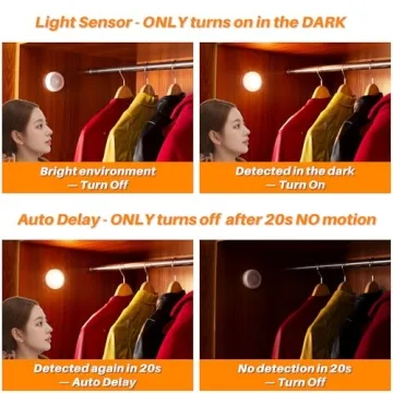 STAR-SPANGLED Motion Sensor Indoor Lights - Battery Operated