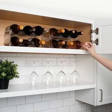 Stackable ClearSpace Water Bottle Organizer for Home Storage