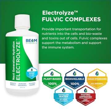 BEAM Minerals Micro-BOOST Humic Mineral Blend | Plant-Based Multi Minerals Supplement & Electrolytes Liquid | Micronutrients Supplements | Deficiency Support | Pure Natural Antioxidant | Keto Friendly