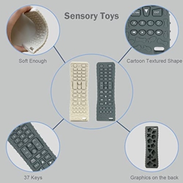 2Pack Silicone Baby Teething Toys - Educational Chew Toys