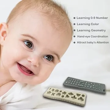 2Pack Silicone Baby Teething Toys - Educational Chew Toys