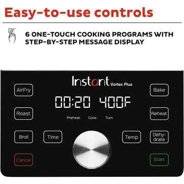 Instant Vortex Plus Air Fryer Oven 6 Quart 6-in-1