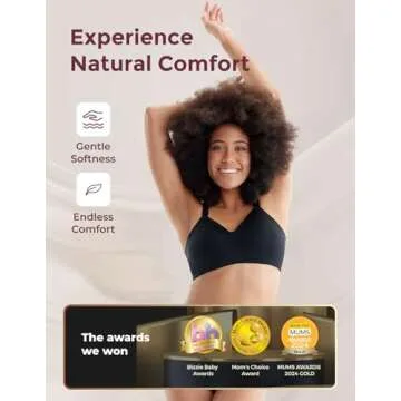 Momcozy Nursing Bras for Breastfeeding Seamless Ultra Comfort Maternity Bra Smooth Wireless Pregnanc...