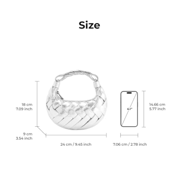 Stylish JW PEI Orla Weave Handbag - Vegan Leather Silver