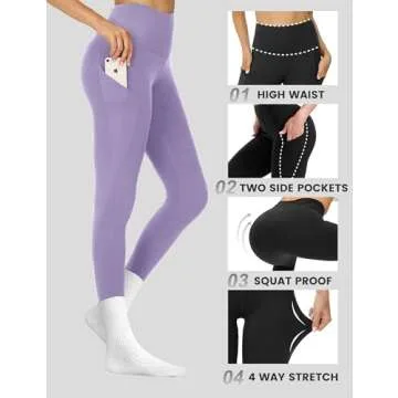 Opuntia High Waisted Leggings with Pockets for Comfort