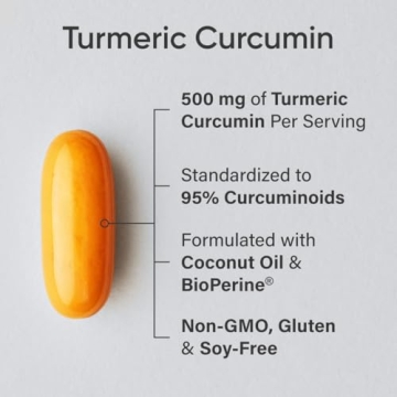 Sports Research Turmeric Curcumin Softgels with Bioperine