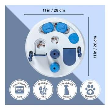 TRIXIE Flip Board XXL Dog Puzzle Toy, Intermediate (Level 2) Strategy Game, Dog Activity Treat Toy for Dogs