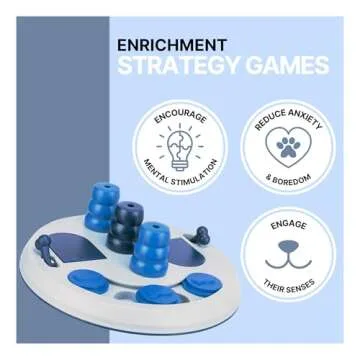 TRIXIE Flip Board XXL Dog Puzzle Toy, Intermediate (Level 2) Strategy Game, Dog Activity Treat Toy for Dogs