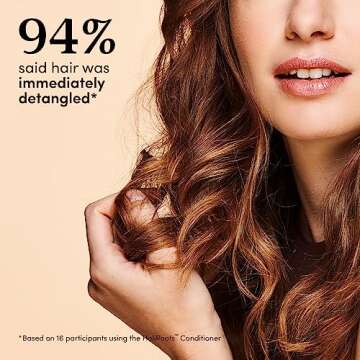 Fable & Mane Holiroots Conditioner for Women - Moisturizing for Damaged, Dry Hair with Turmeric, 8.5 FL oz