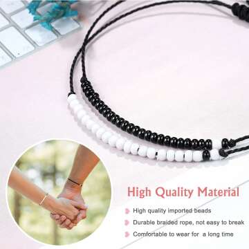 Pinky Promise Matching Bracelets for Couples Gifts