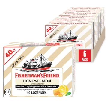 Fisherman's Friend Sugar-Free Honey-Lemon Cough Drops - 240 Drops