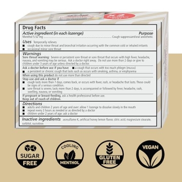 Fisherman's Friend Sugar-Free Cough Drops - Honey-Lemon Flavor