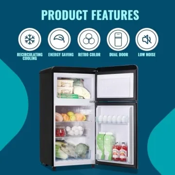 WANAI Mini Refrigerator with Freezer for Home & Office