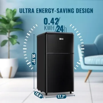 WANAI Mini Refrigerator with Freezer for Home & Office