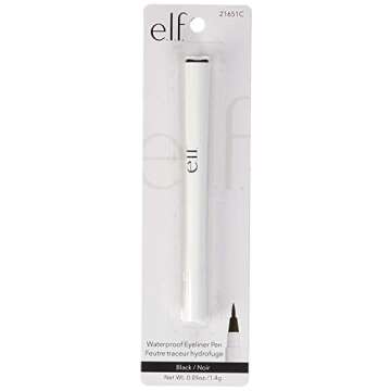 e.l.f. Eyeliner Pen with FeltTip Applicator, Black, 0.05 Fl Oz