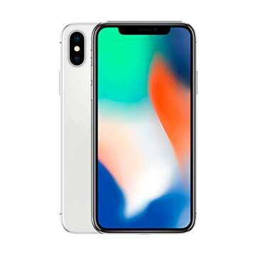 Apple iPhone X, GSM Unlocked 5.8", 64 GB - Silver