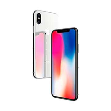 Apple iPhone X, GSM Unlocked 5.8", 64 GB - Silver