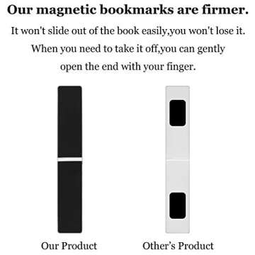 30 Magnetic Bookmarks Set for Readers and Students