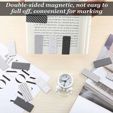 30 Magnetic Bookmarks Set for Readers and Students