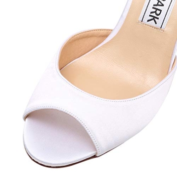 ELEGANTPARK Women Peep Toe High Heel Wedding Sandals