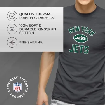 New York Jets Gameday T-Shirt Comfortable Tagless Semi-Fitted