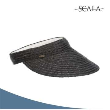 Scala Women's Sewn Braid Visor for Sun Protection