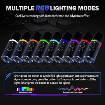 Dynamic XLR USB Gaming Microphone Kit for Streamers