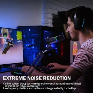 Dynamic XLR USB Gaming Microphone Kit for Streamers