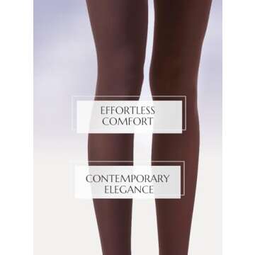 Charm and Attitude Coffee Brown Tights for Women | Semi Opaque Pantyhose | Chocolate Color Stockings Nylons 40D - Brown, XL