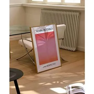 Rothko Inspired Gradient Wall Art - 18"x24" Pink Decor