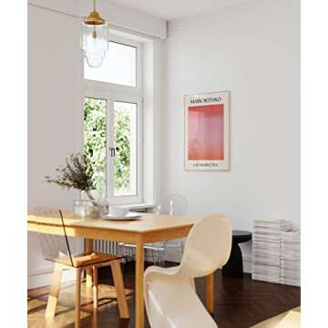 Rothko Inspired Gradient Wall Art - 18"x24" Pink Decor