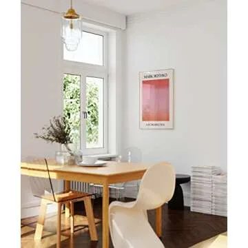 Rothko Inspired Gradient Wall Art - 18"x24" Pink Decor